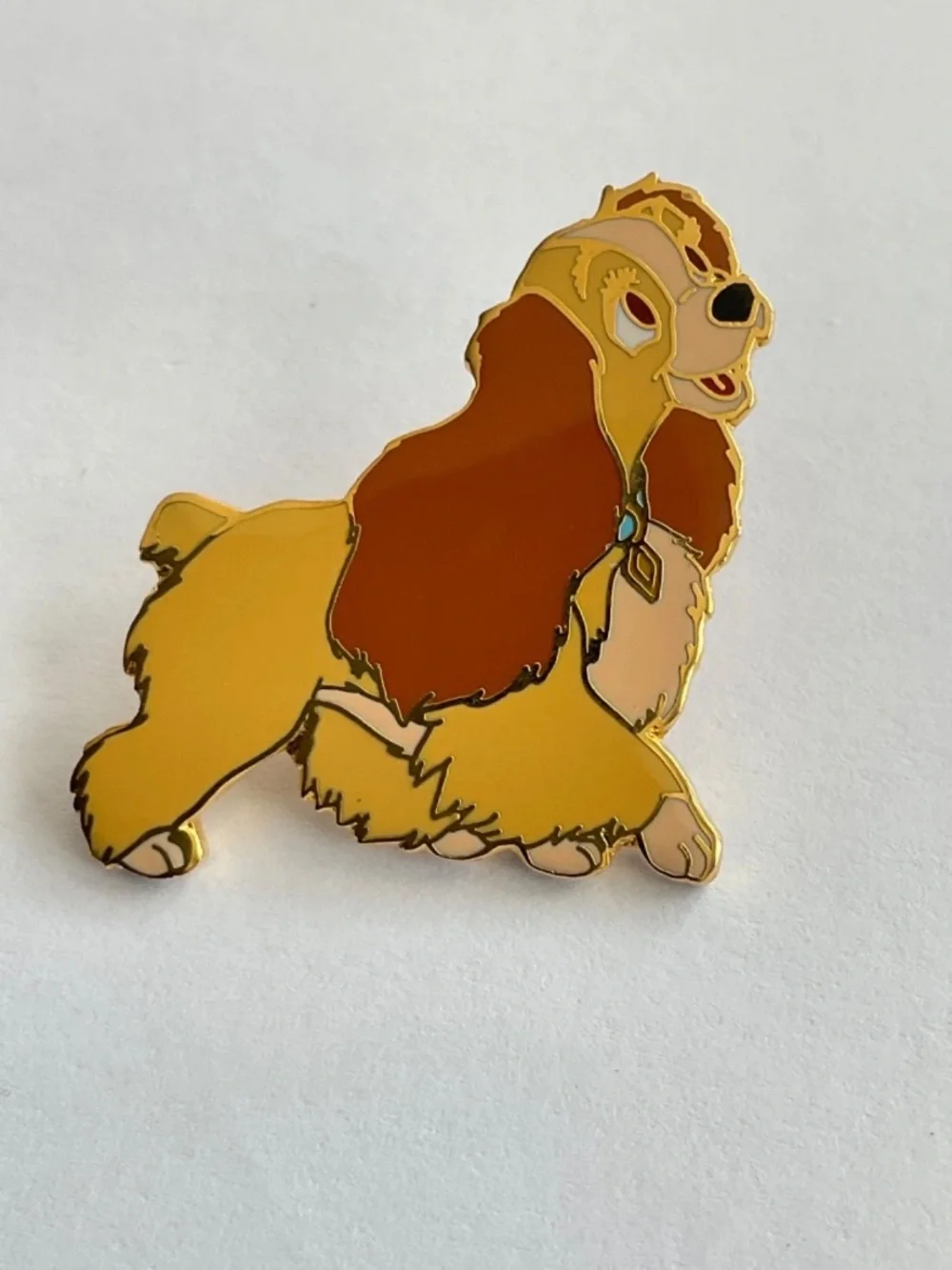 Version Disney Pin Lady w/Back Stamp Lady Lady and the Tramp Waffleback